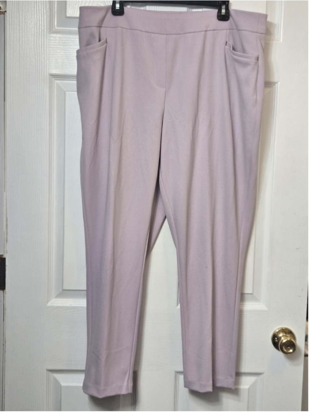 Cato C Est 1946 Women Pull On Dress Pants 18/20W Lavender Purple Mid Rise